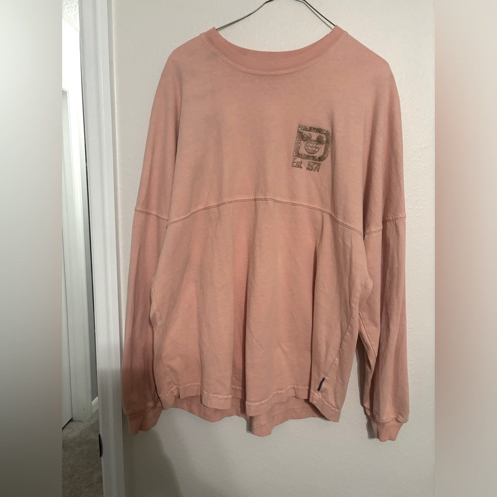 Disney Parks Authentic Pink/Rose Gold Spirit Jersey